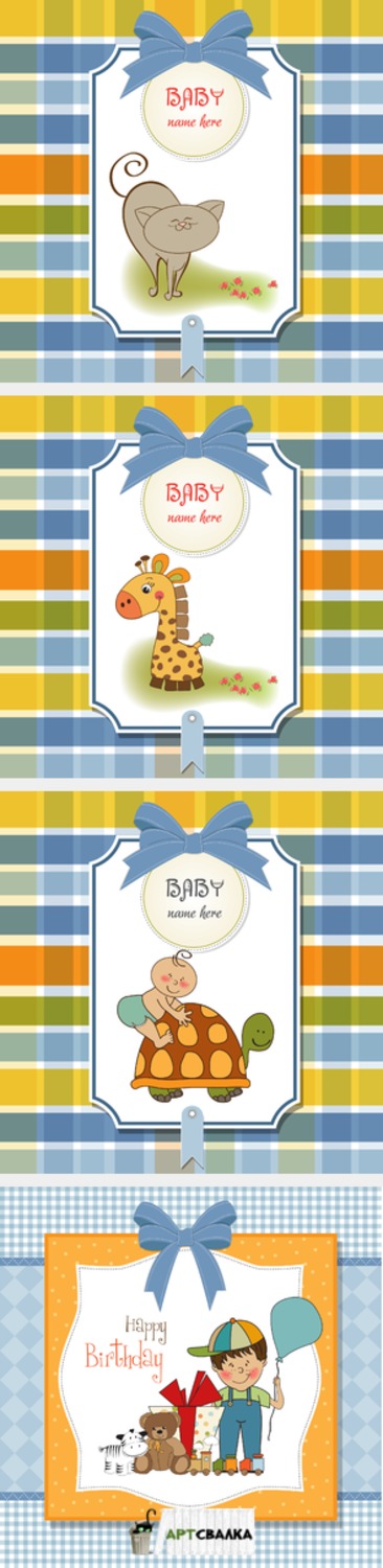 Детские паттерны и открытки | Baby patterns and cards